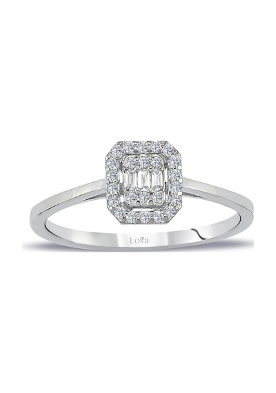 Lova 0,16 Karat Baget Pırlanta Yüzük - 1040515