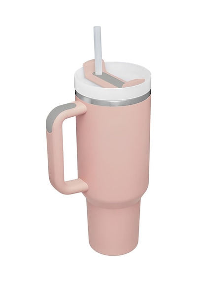 316 L Çelik 1,2 L Pembe Pipetli El Termos Mug Sızdırmazlık Yok Cin856pm Açık Beyaz