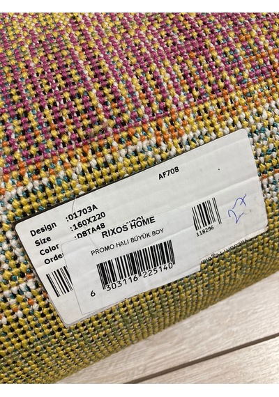 Rıxos Home Colours Renkli Multi 160x220 Ebatlı Halı+11 Mm Kalınlı