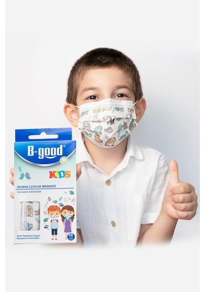 b-good çocuk maske 5 Kutu 10'lu Paket Desenli Çocuk Maskesi