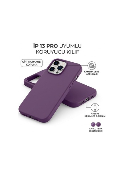 İphone 13 Pro Uyumlu Kamera Korumalı Lansman Silik Bksft15-19f5a1