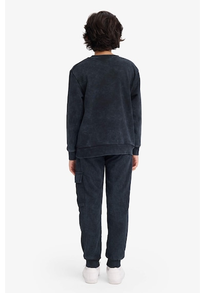 Defacto 2li Takım Baskılı Sweatshirt Eşofman Altı Erkek Çocuk G4968a825wnar202 Antrasit-ar202