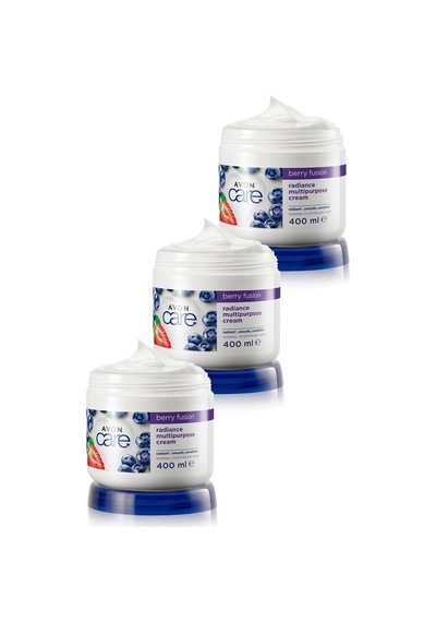 Avon Care Yaban Mersini ve Çilek Özlü El Yüz ve Vücut Kremi 3 x 400 ML