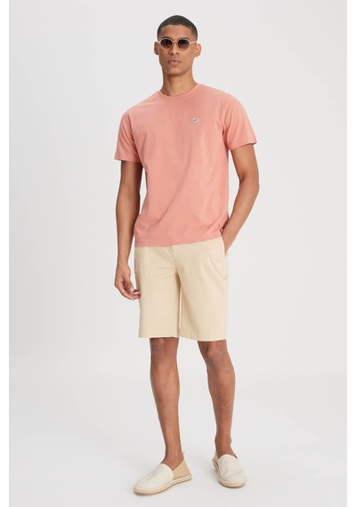 Lee Regular Fit Bisiklet Yaka Somon Erkek T-shirt L60ufquk Somon