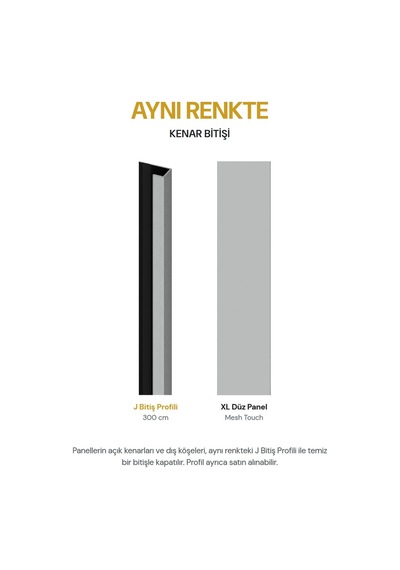 Vilo Mpc Xl Düz Duvar Paneli Mesh Touch 265cm Yapıştırmalı Montaj - Neme Ve Darbeye Dayanıklı