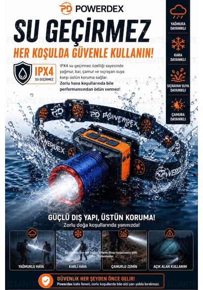 Şarjlı Kafa Feneri 3000 Lümen Zoomlu Ipx4 Su Geçirmez Type-c Şarjlı Led Kamp Avcı Balıkçılık Tamir L Çok Renkli