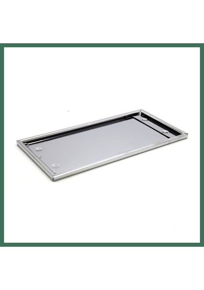 En-cag Dikdörtgen Krom Plakalık Araba Plaka Altlığı 30x16cm Bss