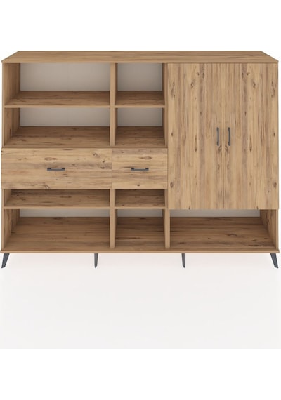 Hyperion Dolap 10 Raflı 2 Çekmeceli 2 Kapaklı 220x44x163 Çam-çam Çam-çam Hyperion Dolap 10 Raflı 2 Çekmeceli 2 Kapaklı 220x44x163 Çam-çam Çam-çam