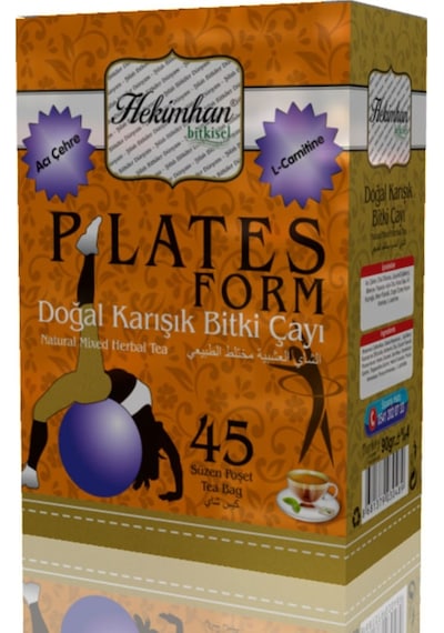 Hekimhan Bitkisel Plates Form Doğal Karışık Bitki Süzen Poşet Çay 45 x 2 G