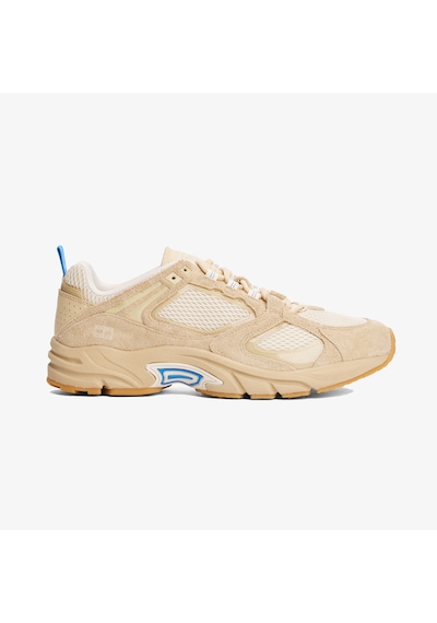 Tommy Hilfiger Tommy Jeans Suede Mix Archive Runners Erkek Bej Spor Ayakkabı Em0em01593 Bej