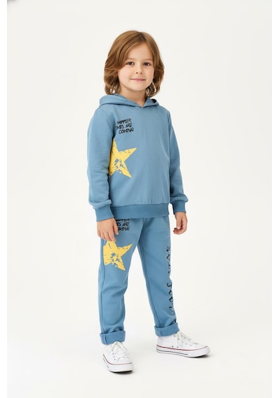 Miababy Cool Star Baskılı 2 Li Takım Antrasit