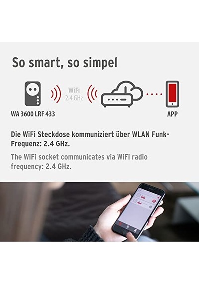 Brennenstuhl Wifi Özellikli Zaman Ayarlı Ses Kontrollü Akıllı Priz, Standart Diğer