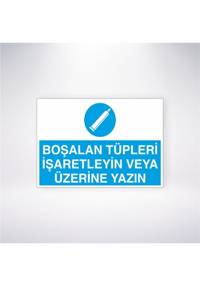 Boşalan Tüpleri İşaretleyin Veya Üzerine Yazın 21x28 Arkası Yapışkanlı Sticker