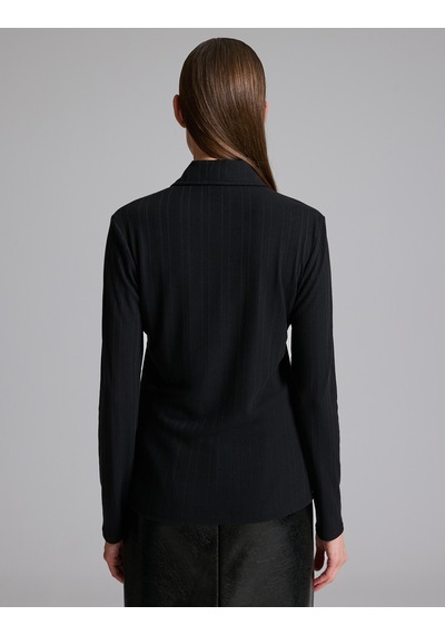 Pierre Cardin Siyah Slim Fit Örme Bluz 50331341-vr046