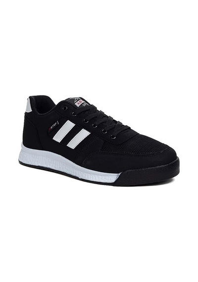 X-step Tramor Hafif Ve Rahat Taban Unisex Spor Ayakkabı SİYAH-BEYAZ