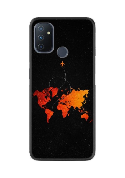 Oneplus Nord N10 Kılıf Silikon Desen Özel Seri Iz Bırakan Uçak 1778