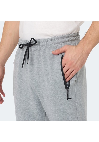 Slazenger NEAL KTN Erkek Fermuar Cepli Gri Eşofman Altı
