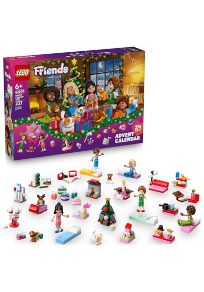 LEGO® Friends 2025 Yılbaşı Takvimi 42668 - 6 Yaş ve Üzeri Çocuklar için Yaratıcı Oyuncak Yapım Seti (237 Parça)