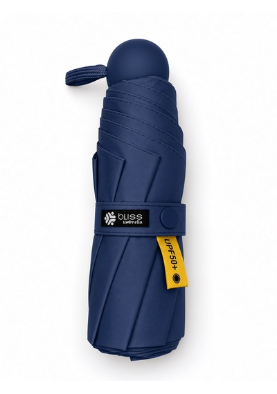 Bliss Umbrella Kapsül Şemsiye - Uv Korumalı Güneş Şemsiyesi Lacivert