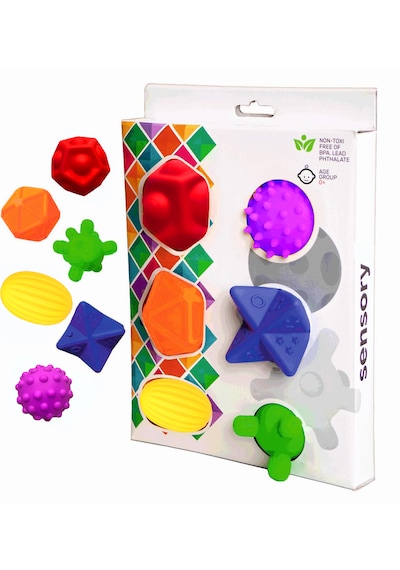 Hugamama Sensory Duyusal Bebek Topları: 6'lı Set