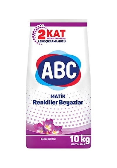 Abc Matik Bahar Esintisi Renkliler Beyazlar için Toz Çamaşır Deterjanı 10 KG