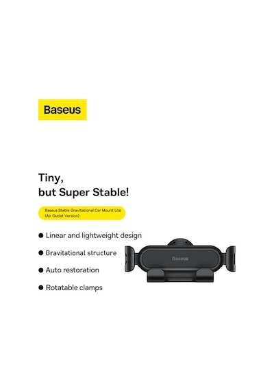 Baseus Stable Gra Air Araç İçi Tel. Tutucu Lıte