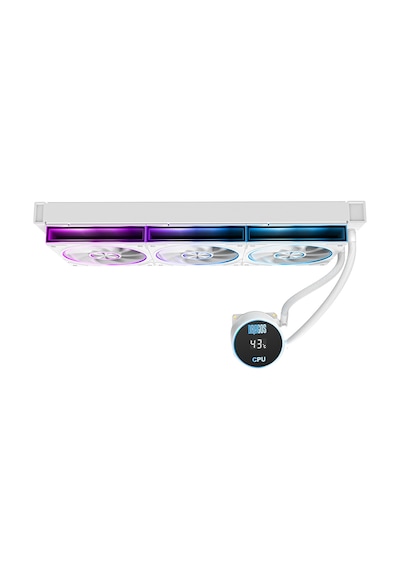 Dragos Frostbite V2 Dijital Isı Göstergeli Argb 360mm Beyaz İşlemci Sıvı Soğutucu