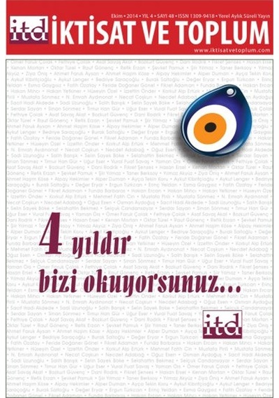 İktisat Ve Toplum Dergisi Sayı 48
