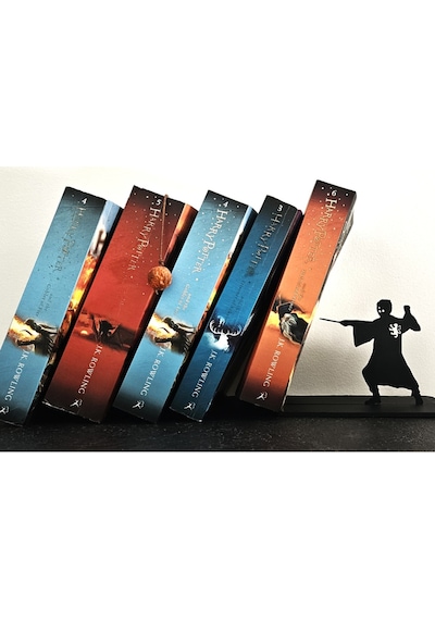 Harry Potter Silüetli Plastik Kitap Tutucu Dekoratif Kitaplık Organizer
