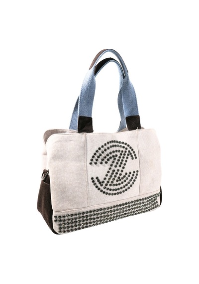 Biem Accessory Biem Bej-kahve Denim Salaş-retro Taş Trok Döşemeli Çanta Çok Renkli