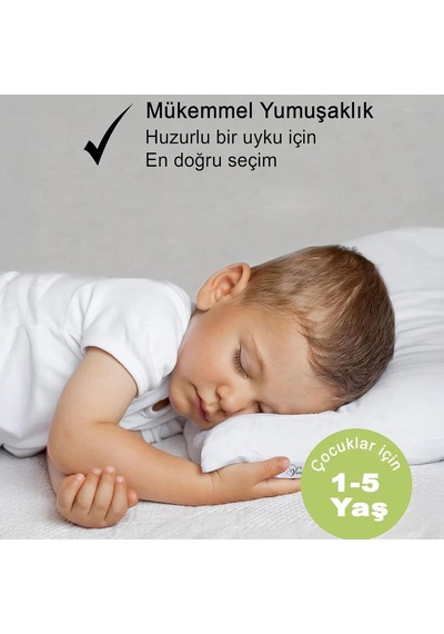 Vionel Home Kapitone Sıvı Geçirmez Bebek Yastığı %100 Pamuk Dış Yüzey Anticilt Hassasiyetik, Yumuşak