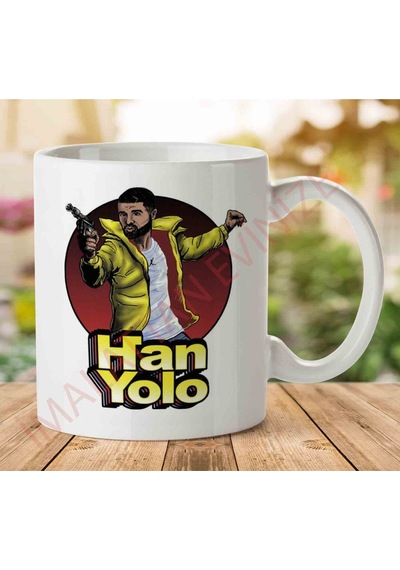 1-1438 Han Yolo Drake Star Wars İki Tarafı Baskılı Kupa Bardak.jpg