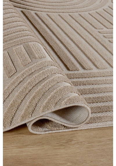 Kaşmir Halı Iskandinav Rune Beige 160X230 CM Salon Mutfak Halısı Yolluk Kilim