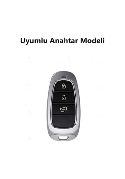 Hyundai Tucson Solaris Sonata Santa Fe 2020-2024 Silikon Desenli Anahtar Kılıfı