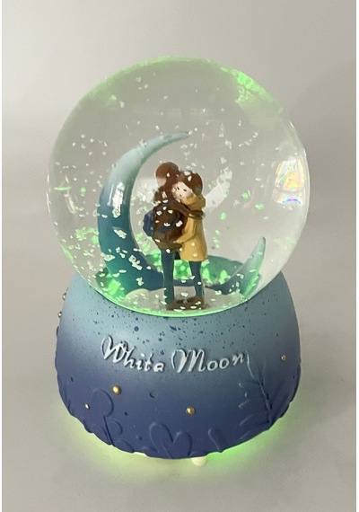White Moon - Beyaz Ay Işıklı Ve Müzikli Kar Küresi 53752713