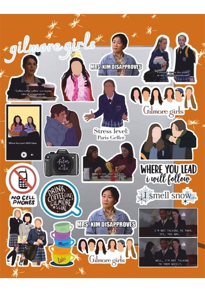 Gilmore Seri 2 Sticker Seti Laptop Ajanda Pc Tablet Telefon Defter Etiket Bullet Journal Diğer