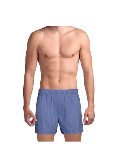 The Don Mavi Çizgili Exclusive Yırtmaçlı Erkek Boxer