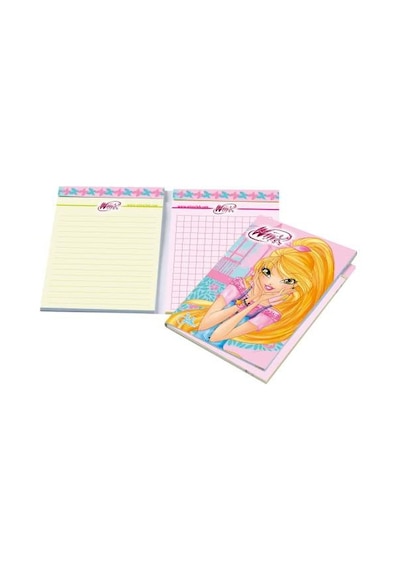 Winx A7 Karton Kapak Ikili Blok Not Defteri