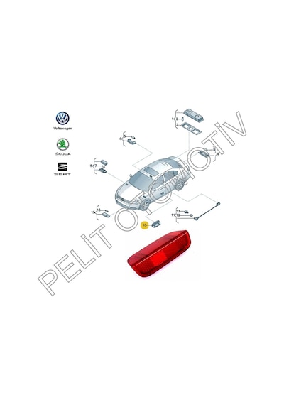 Tiguan Kapı Reflektörü 1K0947419 1K0947419A