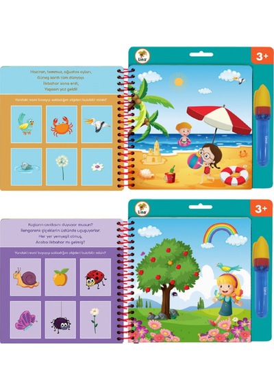 Aqua Magic Book - Mevsimler Sihirli Boyama Kitabı