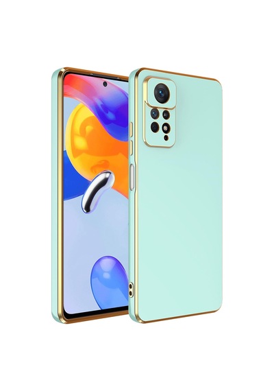 Xiaomi Redmi Note 12 Pro 4g Kılıf Bark Kenarları Altın Renk Kılıf