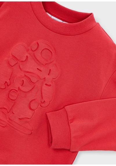 Mayoral Erkek Çocuk İki İplik Sweatshirt Kırmızı KIrmızı