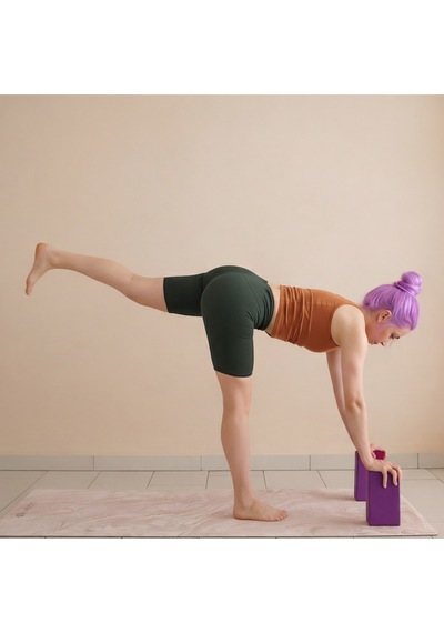 Evapera Çiftli Tatlısert Eva Yoga Blok Pilates Bloğu Eğimli Kenar Kaymaz Yüzey Denge Blokları Turuncu Turuncu