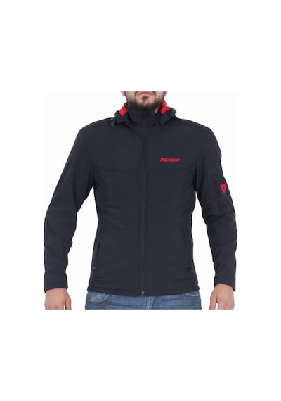 Venom Motosiklet Montu Jaws Soft Shell Siyah Erkek Motorcu Mont