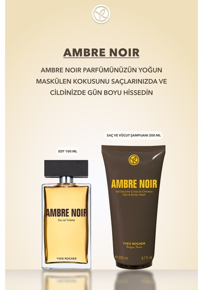 Yves Rocher Saç Ve Vücut Şampuanı-ambre Noir- Erkek-200ml Diğer