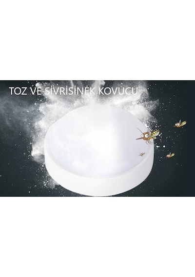 Horoz Artos 15w Yuvarlak Beyaz Led Nem Su Geçirmez Banyo Bahçe Modern Tavan Lambası Beyaz Işık 6500k Beyaz
