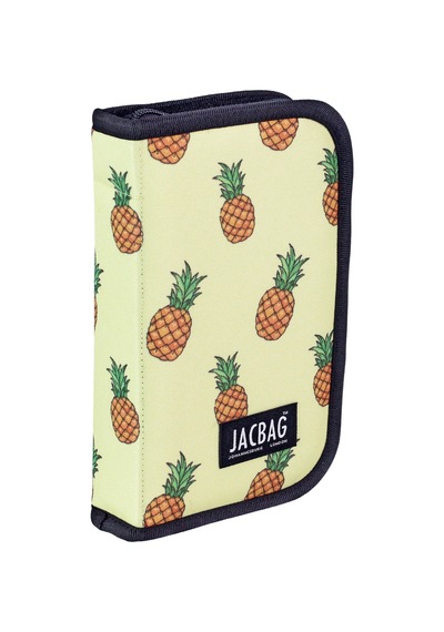 Jacbag Cover -sert Kapaklı Lastikli Kalem Kutusu Cover-ananas renkli