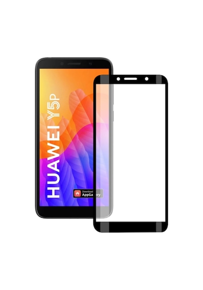 Bufalo Huawei Y5P Ekran Koruyucu 5D Temperli Cam Siyah