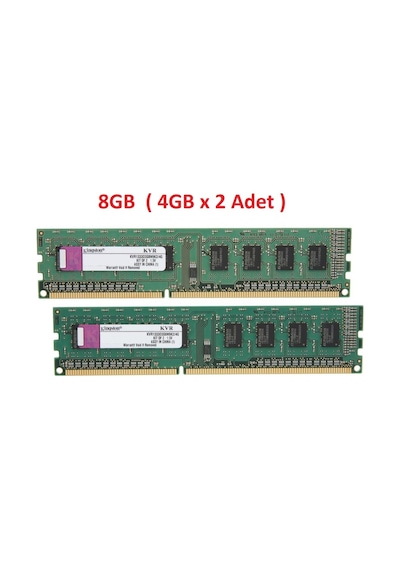 Crnbilisim Kingston 8Gb (4Gbx2) Kvr1333D3S8N9K2/4G Pc3-10600 Cl9 Ram