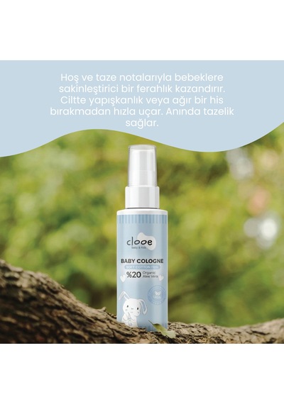 Hassas Ciltlere Özel Organik Aloe Vera Özlü Taze Pamuk Kokulu Soft Cotton Feel Bebek Kolonyası Çanta Boyu 3'lü